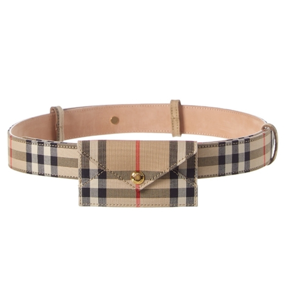 🚫SOLD! GENUINE BURBERRY ENVELOPE POUCH BELT - Picture 2 of 7